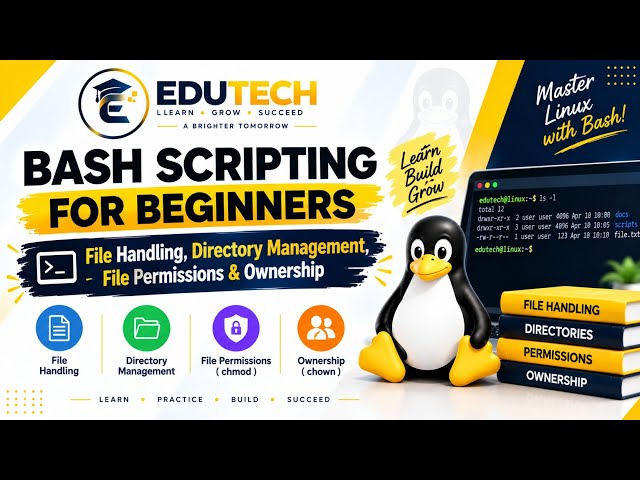 Bash Scripting for Beginners: File Handling, Directory Management, File Permissions & Ownership