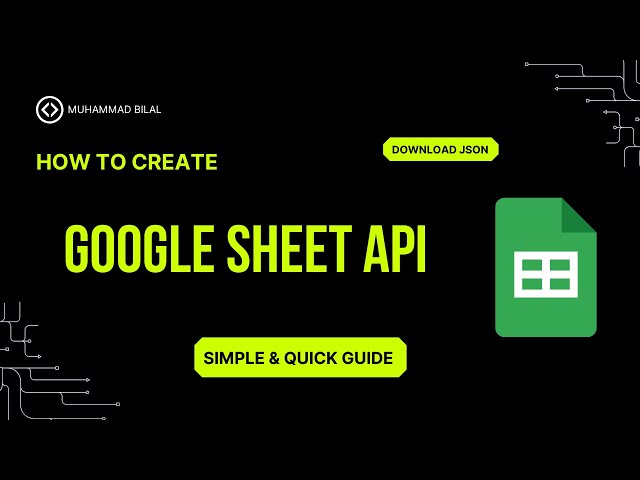 How to Create a Google Sheets API Key: Step-by-Step Guide