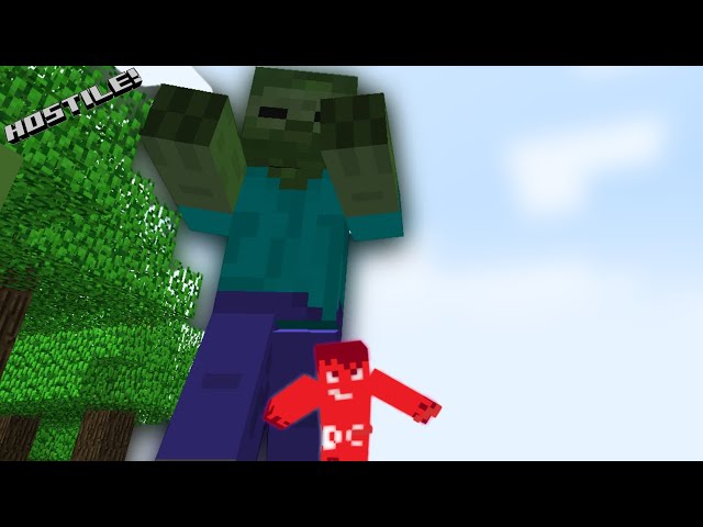 The Old Giant Mob being hostile in Minecraft Indev 0.31 #shorts