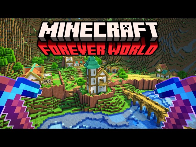 I Revamped My Starter Town in My Minecraft Forever World!