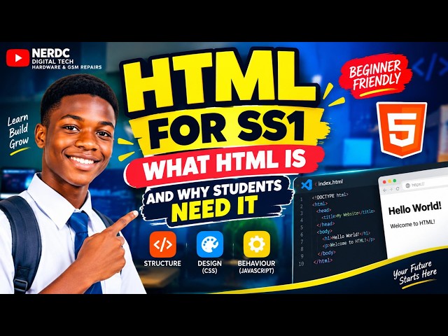 HTML for Senior Secondary Students and Teachers— What HTML Is and Why Students Need It