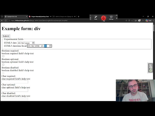 Accessibility testing - Dragon NaturallySpeaking with HTML5 date inputs