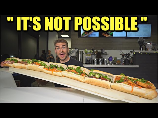 WORLD'S BIGGEST VIETNAMESE SANDWICH CHALLENGE (5 Feet Long) | Vietwich's Monster Banh Mi Challenge