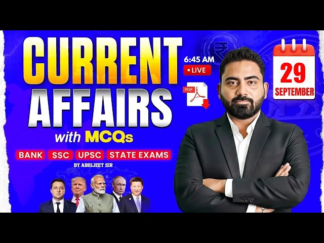 Current Affairs Today | 29 September 2026 Current Affairs | Daily Current Affairs by Abhijeet Sir