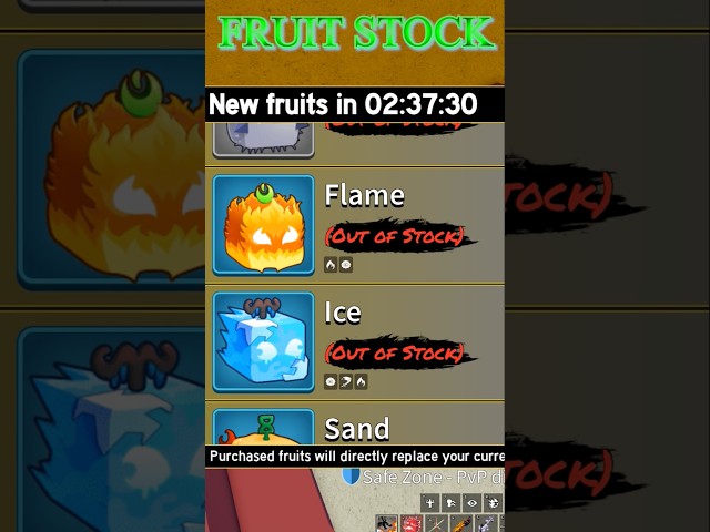 Blox fruit They say they change stock every 4 hour #roblox #bloxfurit