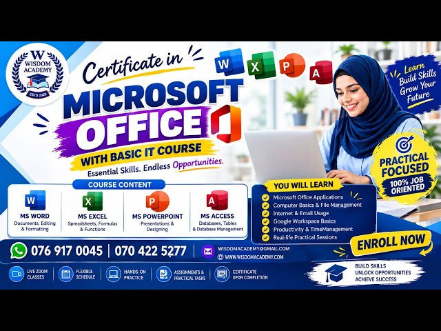 MICROSOFT OFFICE WITH BASIC IT COURSE - 04