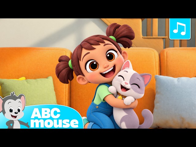 Where Is My Cat? 🐱 | Rooms of the House Song for Kids | ABCmouse