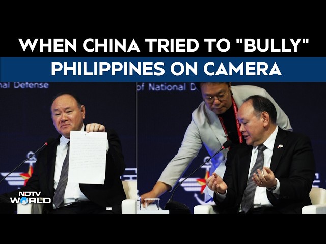 Philippines Leader Gets China's 'Bullying' Note On Stage. What He Did Next
