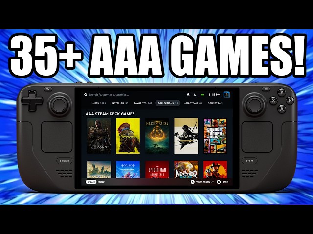 Steam Deck AAA GAMES 35+ TESTED