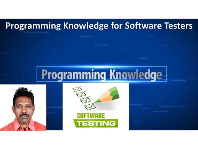 Tutorial 1: Introduction (Programming Knowledge for Software Testers)
