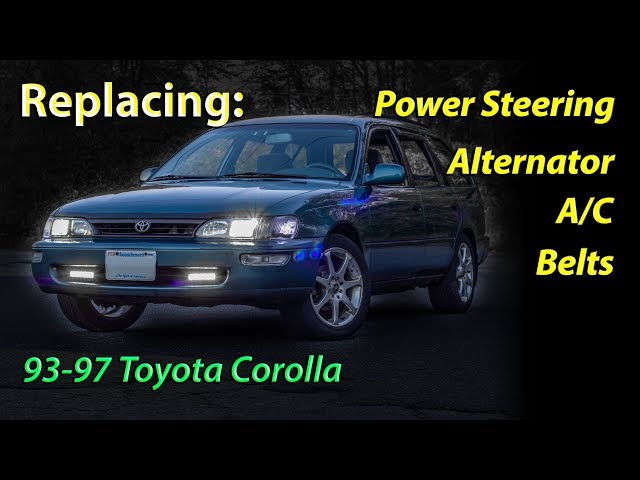 Replacing Accessory Belts '93-'97 Toyota Corolla