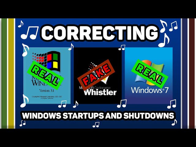 ❌✅ CORRECTING WINDOWS STARTUP AND SHUTDOWNS ❌✅