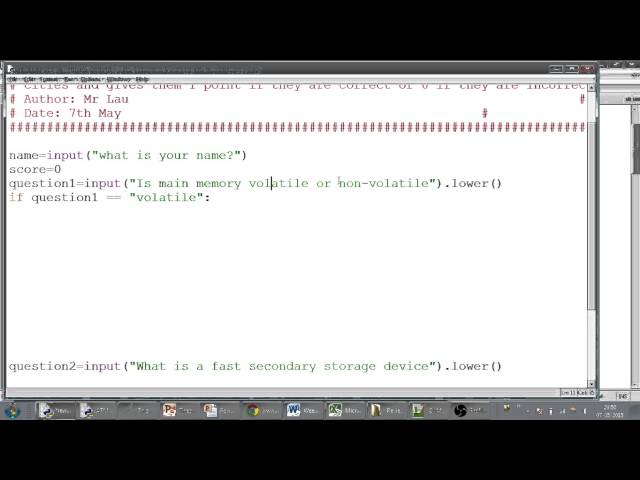 Python Tutorial 1 Basic If statement