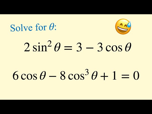 Solving Trigonometric Equations | A-level Mathematics