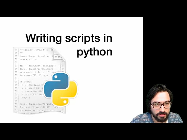 Writing scripts in python module