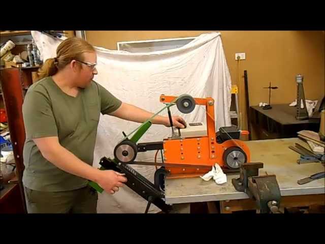 The Strap On surface grinder attachment