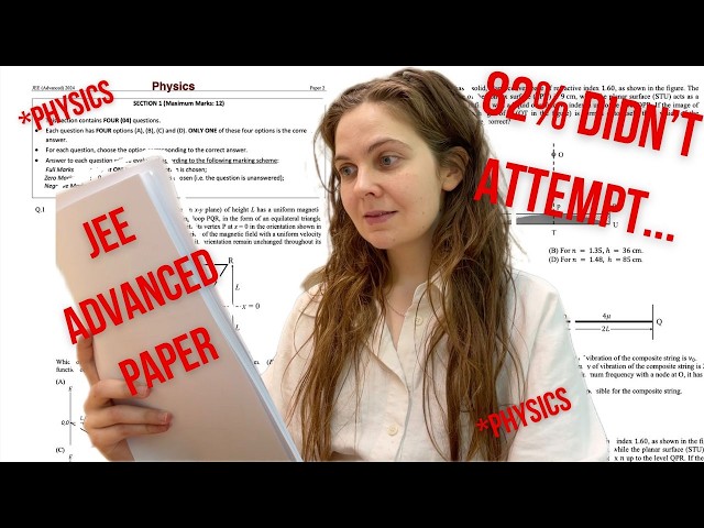 Trying the Hardest Physics Exam in India | JEE Advanced Physics Paper