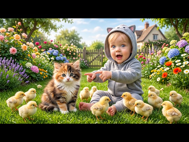 Where Is the Baby Animal? | Funny Baby Finds Cute Animals | Animal Surprise for Kids