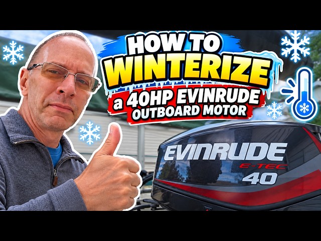How to Winterize a  Evinrude E-TEC 40HP Evinrude Outboard Motor | Step-by-Step