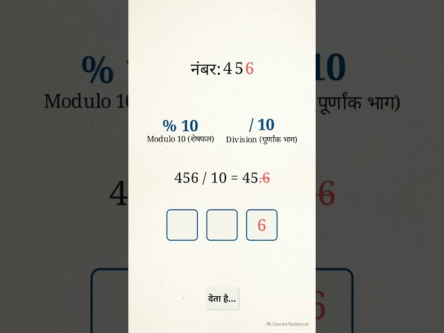 135_H Modulo और Division step by step working in #Java #shorts