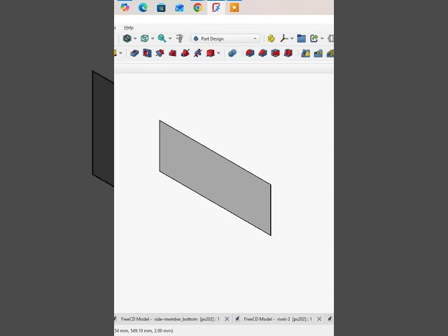 FreeCD Model -  plate-thin_bottom  [ps202]