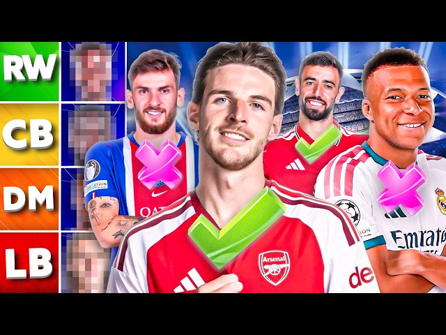 Picking THE BEST Champions League Player In Each Position