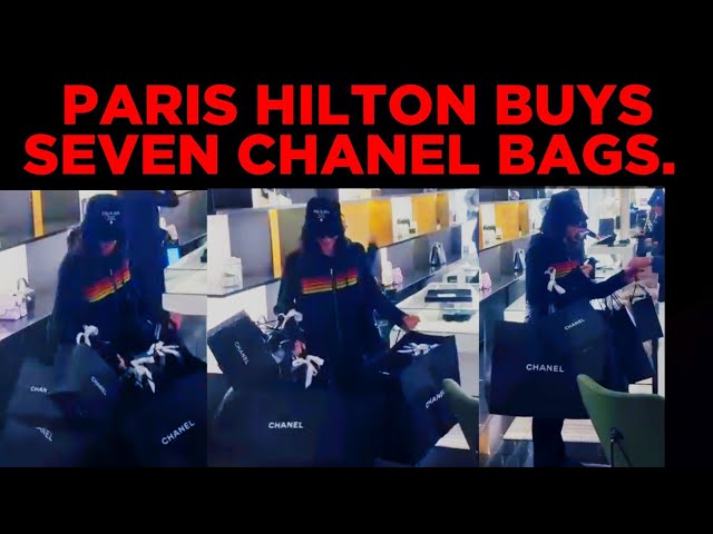 𝗨𝗦 𝗟𝗨𝗫𝗨𝗥𝗬 : 4𝗞. 60 𝗙𝗣𝗦. PARIS HILTON BUYS SEVEN CHANEL BAGS.