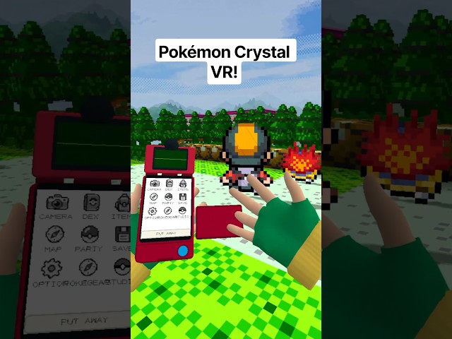 Pokémon Crystal VR is HERE! #dramaticshape #pokemoncrystal #vr