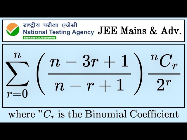 Finite Binomial Series for IIT-JEE