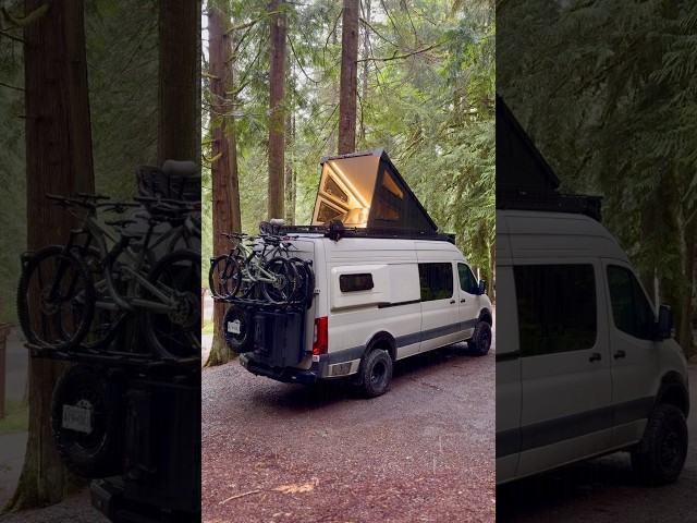 A Rainy Day in the Van 🚐🌲 #van #camper #fyp
