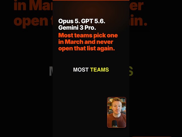 18 Frontier AI Models in One Picker. Most Teams Use One.