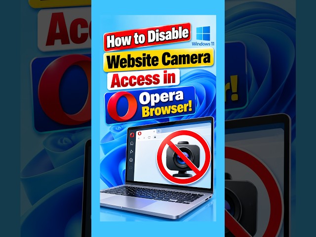 How to Disable Website Camera Access in Opera Browser! #Shorts #myideatech
