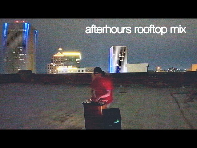 after-hours mix on a city rooftop (house, deep tech & garage)