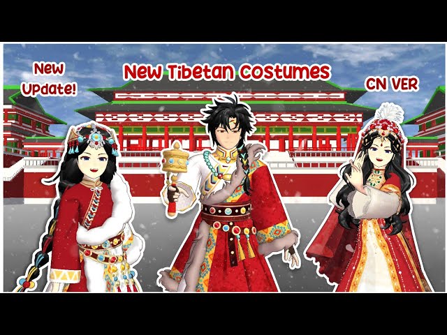 NEW UPDATE! Tibetan Costumes and Accessories 😍 Sakura School Simulator Chinese Version ❤️