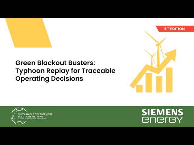 Green Blackout Busters: Typhoon Replay for Traceable Operating Decisions | Universities for Goal 13