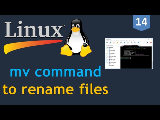 #14 - Linux for DevOps - Move or Rename a file | MV command on Linux