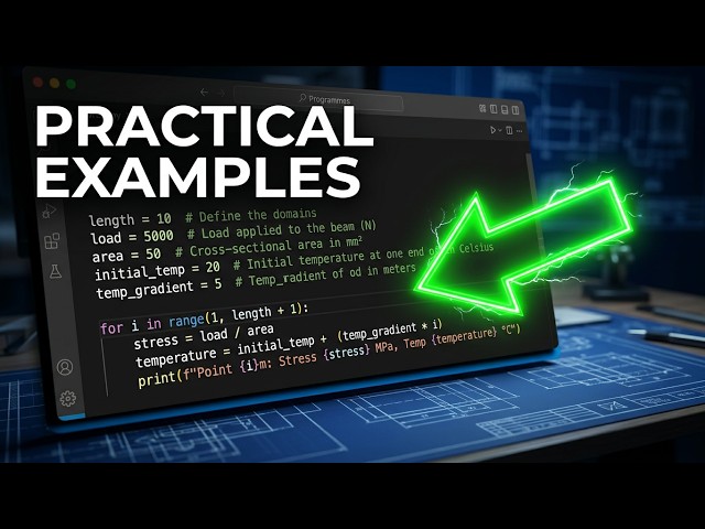 Python For Loop Examples | Practical Examples for Engineers | Lec 21