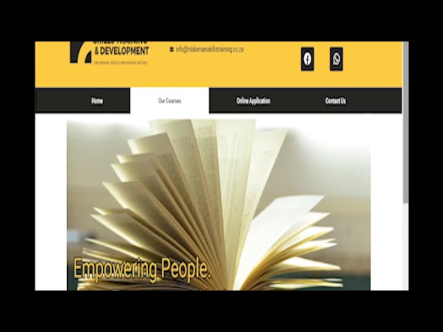 Mlalamani - Skills and Development Website designed by Chilli Media