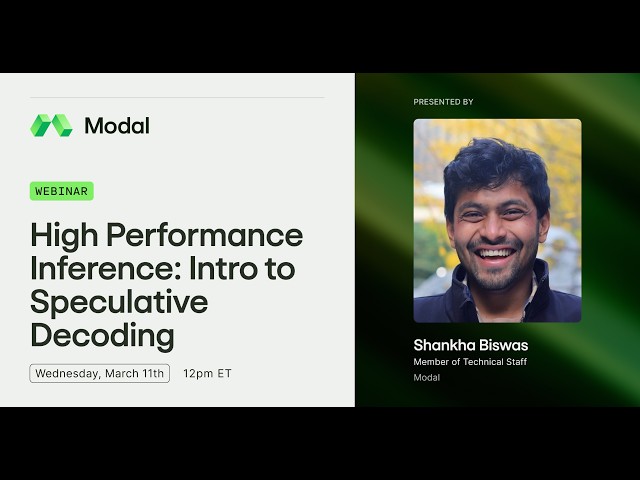 Speculation is all you need: Intro to Speculative Decoding for High Performance Inference