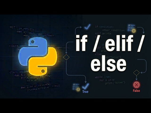 Python if elif else Statements Explained | Python Course Module 2, Topic 1