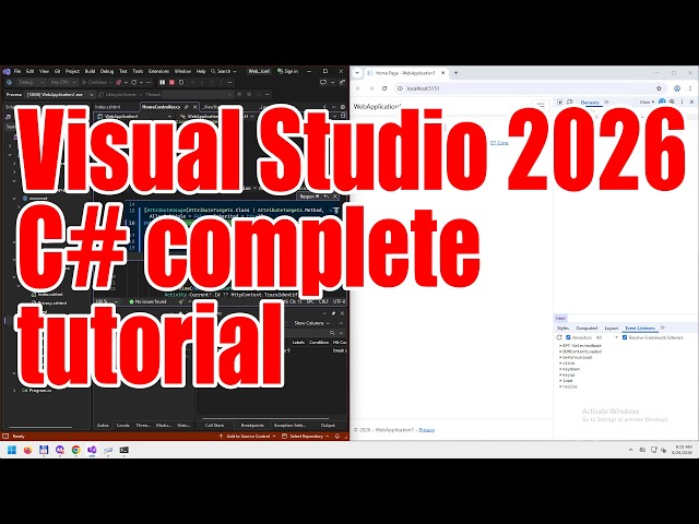 Visual Studio 2026 C# complete tutorial - September 2026 - f47ac10b
