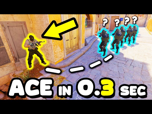 0.3 SEC FASTEST ACE in CS HISTORY?! - CS2 BEST MOMENTS #189