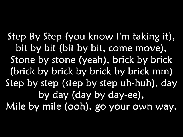 Whitney houston - Step by step LYRICS ||Ohnonie (HQ)
