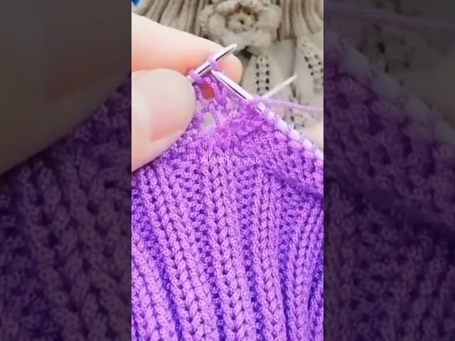 Elegant ❤️ Sweater Design Knitting Stitch #knitting