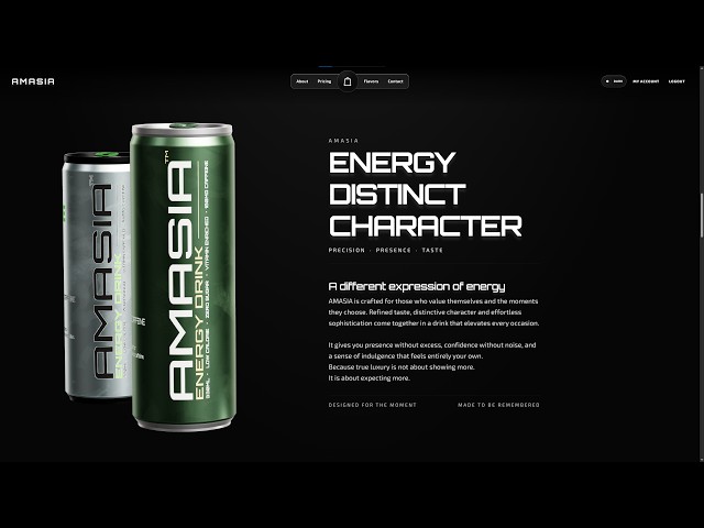 AMASIA | Interactive 3D Luxury Energy Experience | Angular / Three.js