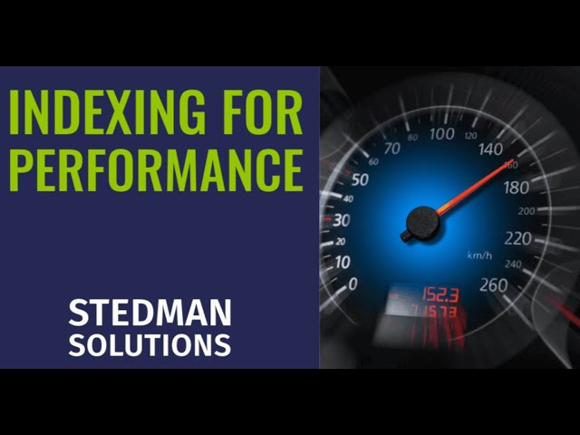 Can Stedman Solution's help you with SQL Server Indexing?