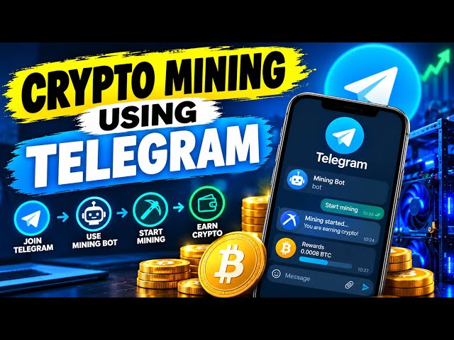 Crypto mining using Telegram