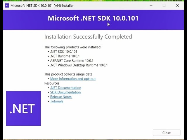 How to install .NET 10
