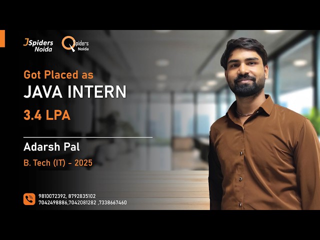 JAVA INTERN || JSPIDERS NOIDA || PLACED STUDENT REVIEW