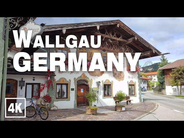 Small Bavarian Village Walking Tour, Wallgau GERMANY • Real Time Virtual Ambiance in 4K ASMR